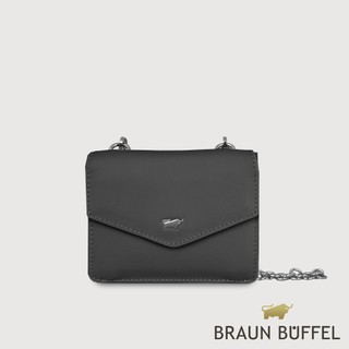 【BRAUN BUFFEL】維那斯-B 6卡附背帶女夾-黑色(德國小金牛台灣總代理)/BF849-720-BK