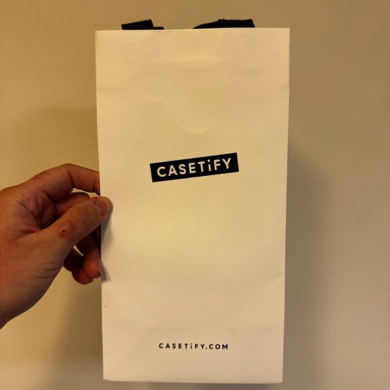 正版全新casetify 手提袋 禮品袋 精美紙袋 現貨CASETiFY超質感紙袋 手提紙袋 白色