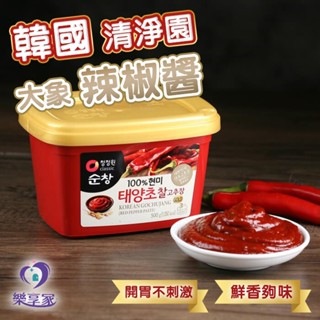 韓國 清淨園 大象 辣椒醬 500g 盒裝【現貨+預購】DAESANG 韓式料理 經典醬料 辣炒豬肉 辣炒年糕 AAA