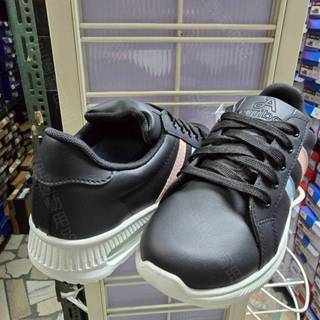 立足運動用品 女鞋 23號-25號 arriba艾樂跑 MIT臺灣製 皮質百搭防水休閒鞋 AB8089 黑 餐飲適合