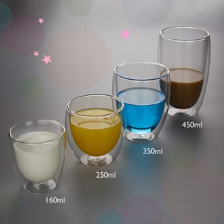 無鉛雙層隔熱玻璃杯 雙層耐熱玻璃杯 雙層杯 耐熱玻璃 咖啡杯 玻璃茶杯