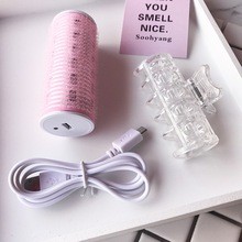 🌟現貨🌟 USB充電加熱瀏海捲 USB充電式髮捲 瀏海充電捲 空氣瀏海捲 USB隨身型電熱髮捲 捲髮 內灣瀏海 捲髮器