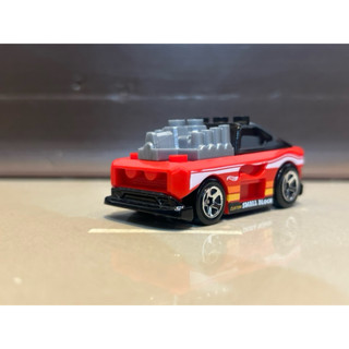 二手玩具 Hot Wheels 風火輪小汽車 合金車 特殊造型車 CUSTOM SMALL BLOCK 紅色 積木車