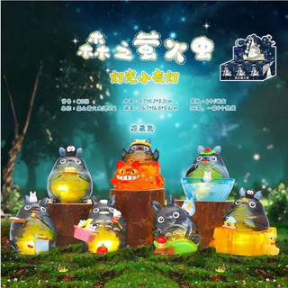 宮崎駿 龍貓森之螢火蟲系列小夜燈盒玩 臥室睡覺燈