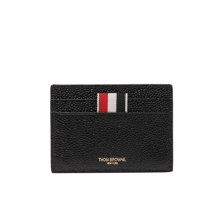 【限時優惠】Thom Browne 經典織帶黑色粒紋皮革卡夾 | ASCE 精品代購