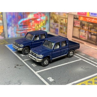 TOMICA-A07-無盒戰損-TOYOTA LAND CRUISER 皮卡藍
