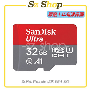 SanDisk Ultra microSDHC UHS-I (A1) 32G 原廠公司貨 十年原廠保固