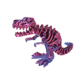 ［臺灣現貨］3D列印 幸運人偶 動物配件-暴龍化石(PLA完成品)25公分-全脊椎 關節 可動-模型-袋裝/盒裝