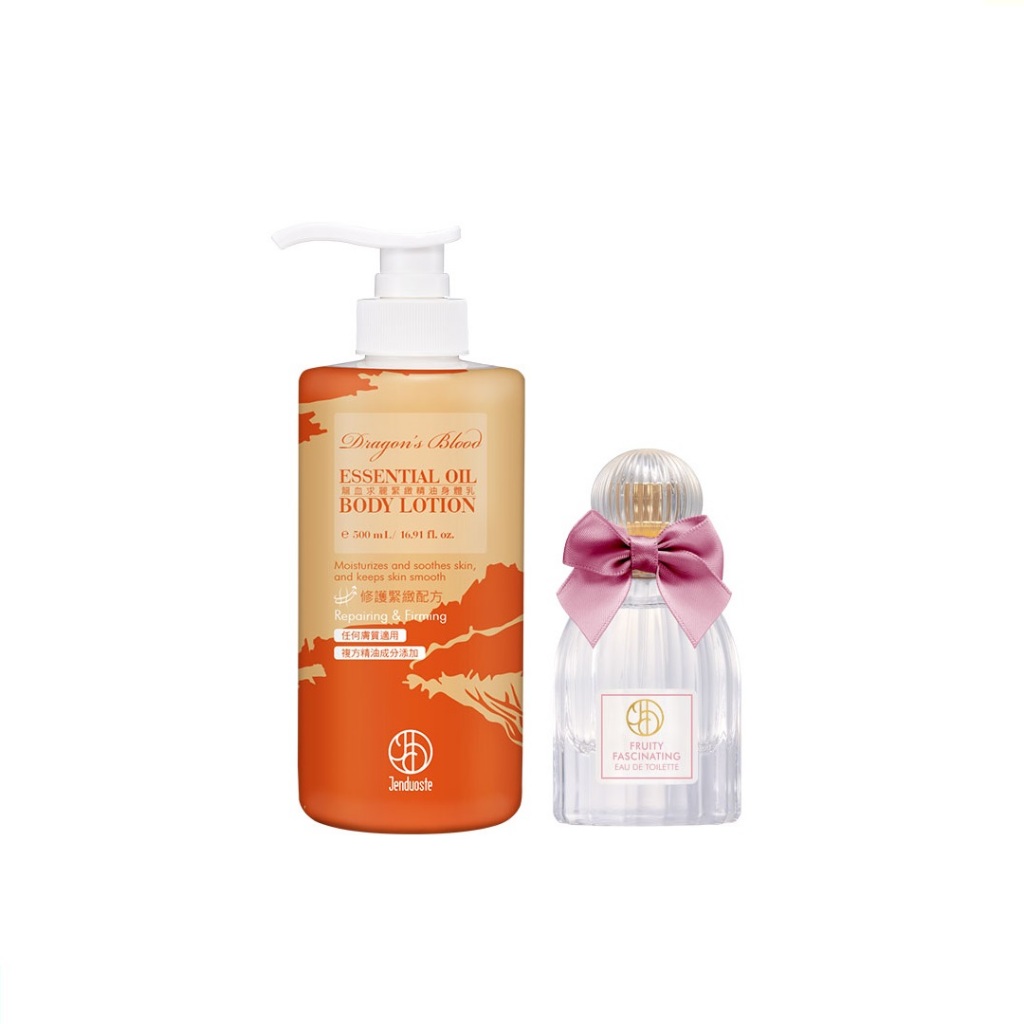 龍血求麗緊緻精油身體乳500mL+果漾微醺淡香水30mL