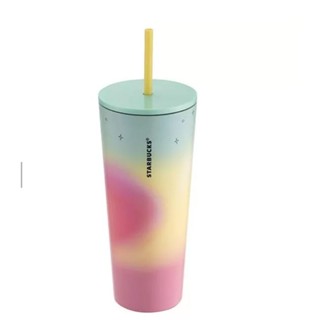 星巴克 Starbucks 虹彩星光不鏽鋼冷水杯 TOGO 冷水杯 隨性行咖啡杯