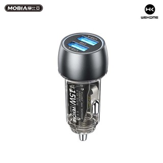 【快速發貨】WEKOME KINKONG 金剛系列-伯爵 PD 15W 透明雙U 車充 12-24V通用 正版台灣公司貨