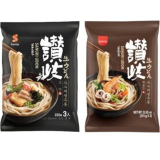 【餅之鋪】韓國 SAMLIP讚岐烏龍麵-海鮮風味642g(214g*3)袋