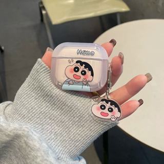 呆萌 蠟筆小新 比耶小新 泡芙軟殼 適用AirPods Pro 2代保護套 airpods4耳機殼 蘋果無線藍芽耳機套