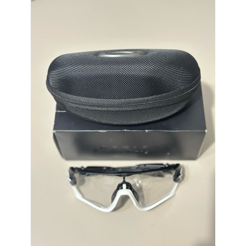 [現貨/近全新] Oakley Jawbreaker 白框透明變色鏡片太陽眼鏡