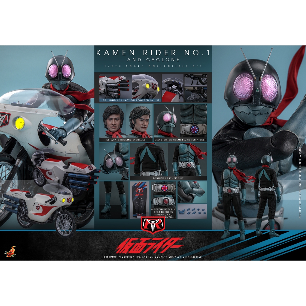 【Arriloe】還可追加預購一名 野獸國 Hot Toys TMS148 假面騎士舊1號&旋風號 套組