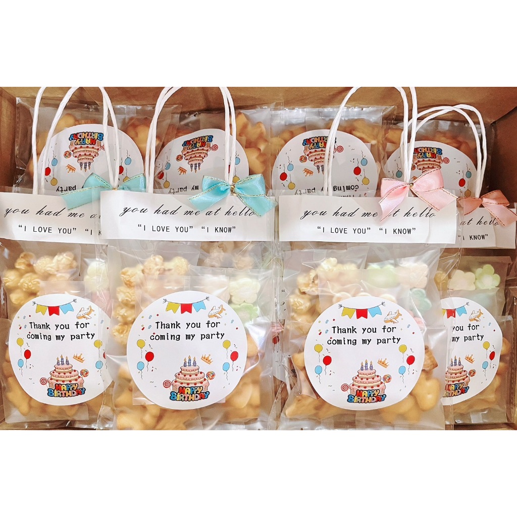 《 生日餅乾分享袋》 幼稚園生日分享包/安親班禮物/ 畢業禮物 /幼兒園生日餅乾/慶生分享 /婚禮小物/慶生會
