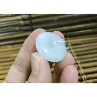 【禾賢行】天然翡翠.緬甸玉.淺紫羅蘭春帶財平安扣/平安圓滿.手工精雕墬子.項鍊.玉珮.SH024123103697