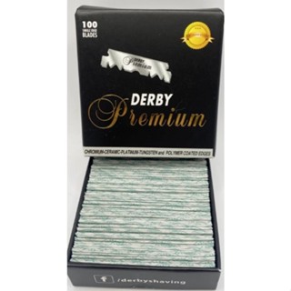 Derby 黑標Premium Single Edge Razor專業剃刀單面刀片100片 白金鍍膜