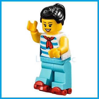 LEGO 樂高 10260 餐廳 女服務生 附溜冰鞋 單人偶 全新品, 街景系列 城市餐廳 美式餐廳