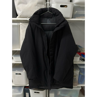 無印良品 防潑水聚酯纖維立領羽絨大衣 S (MUJI)