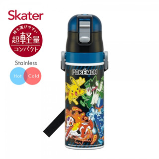 【隔日配】Skater 470ml 不鏽鋼直飲保溫水壺-Pokemon｜附揹帶｜SDC4｜保溫水壺｜寶可夢