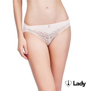 Lady 蜜漾心晨系列 蕾絲 中腰 三角褲 (玥光膚) │ M-XXL 涼感
