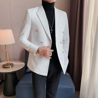 👘高品質時尚西裝👘商務正裝雙排扣西裝韓版修身西裝高階感休閒西服高顏值痞帥西服潮牌爆款西裝英倫風西服外套輕奢百搭西裝外套