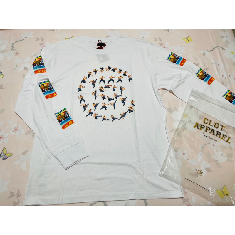 小吳嚴選 CLOT X ARCADE1UP 聯名 L/S TEE 快打旋風 李小龍 長T陳冠希 現貨 XL