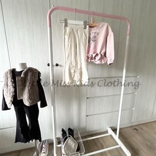 ♥ Little Miss ♥ 24AW現貨杏90、140、黑90｜香水娜娜童裝｜車中線荷葉喇叭褲
