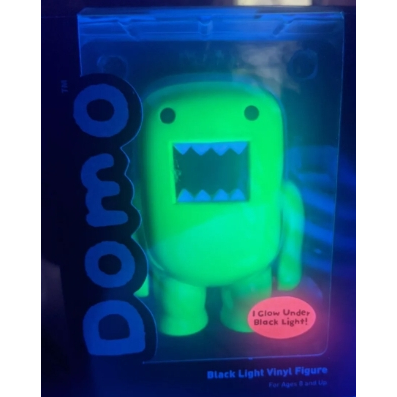 Domo 公仔 多摩君 4吋 高約10公分 在紫外線燈下會發光 黑光 綠色 共1隻