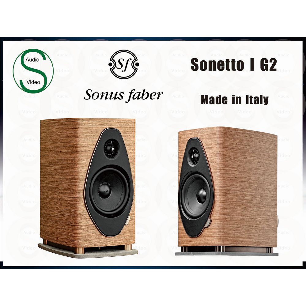 『公司貨』義大利製 Sonus faber Sonetto I G2 落地喇叭 (胡桃木)