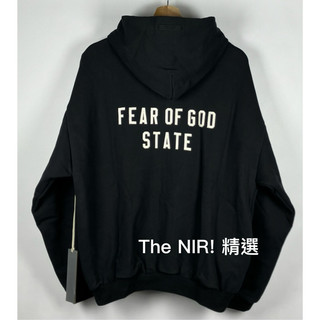 [The NIR! 精選] Essentials 連帽外套 重磅棉 24FW Fear of God State 字型黑