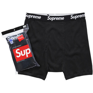 【area0439】全新正品 Supreme Hanes Boxer Briefs 四角褲 內褲 黑色 白色 4入一組