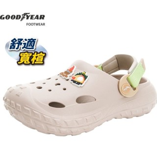 GOODYEAR 固特異 男女涼鞋 GAWP42741 寬楦輕量透氣防水 Q彈柔軟緩震 後跟可拆涼拖兩用 布希鞋園丁鞋