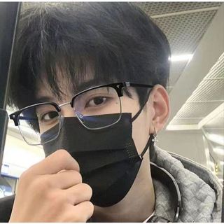 韓版新款變色眼鏡斯文理工男痞帥半框復古時尚個性質感防藍光平光變色眼鏡 74320