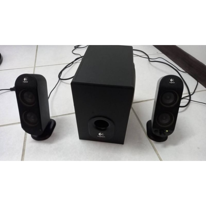 二手羅技（出清價附線） X-230喇叭1組(2.1聲道)