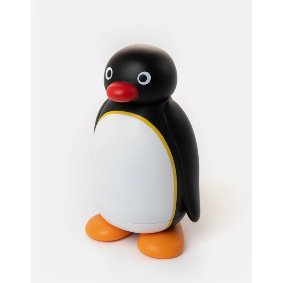 Pingu企鵝家族正版授權搪膠保溫杯｜可愛Pingu造型設計｜雙層不鏽鋼保溫杯｜316L不鏽鋼內膽｜適合送禮自用兩相宜