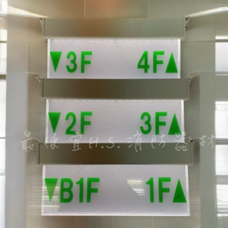 最便宜H.S.消防器材 LED投光式樓層指示燈 耳掛式樓層燈 訂製商品