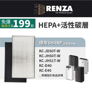 適用Sharp夏普KC-JD50T JH50T JH51T J50 H50 KI-GS50 LS50 E50 濾網 濾芯