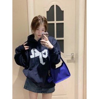 現貨女裝 快速出貨 帽T 衛衣 蝴蝶結上衣 帽踢 oversize 韓國帽t 可愛衣服 國中生衣服 下半身失蹤 秋冬穿搭