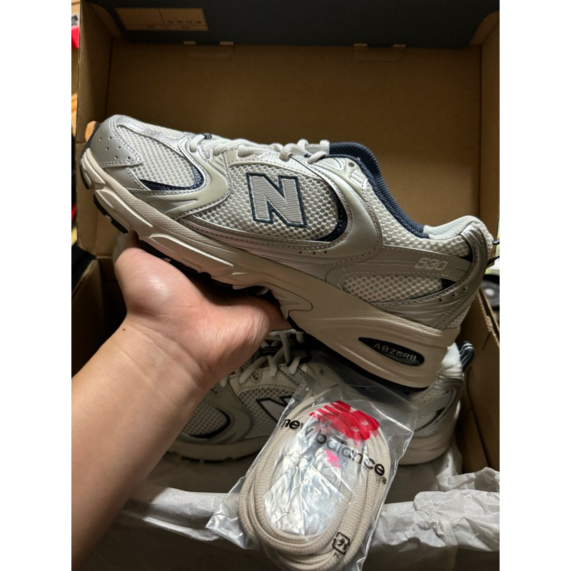 【Mark】現貨New Balance 530灰銀 金屬感 仿舊 復古運動鞋 慢跑鞋 老爹鞋MR530KA-D