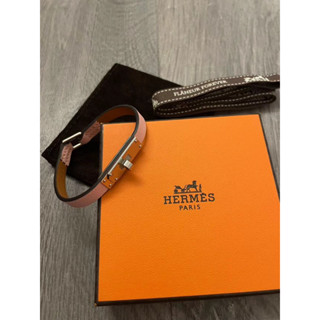 近全新 愛馬仕Hermes Micro Kelly 手環 櫻花粉 Ｓ 皮手環 飾品 手環