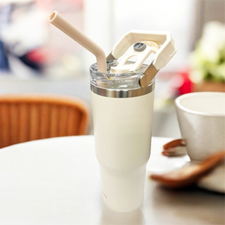 環保矽膠吸管組-奶茶色L(吸波霸的吸管) e鞋院