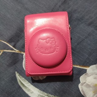 老物件 正版Hello Kitty 浮雕凱蒂貓皮革相機硬殼包