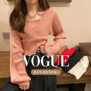 【PureOne】韓系秋冬假兩件 針織上衣 毛衣 針織衫 女生長袖 韓版造型 長版女裝衣服 保暖 冬裝衣服 M301