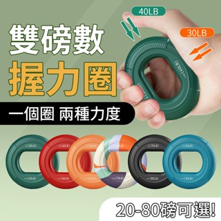 蝦皮隔日到20-80磅可選雙力度握力器 握力圈 握力球 握力 指力器 握力環 手指訓練 男 手臂 矽膠握力器