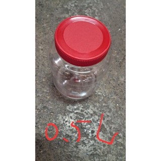 新料PET塑膠罐 0.5公升--5公升 /透明筒/收納罐/收納桶/零食罐/塑膠桶_粗俗俗五金大賣場