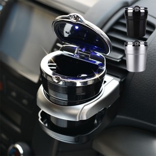 掀蓋藍光LED煙灰缸 有蓋菸灰缸 車用煙灰缸 車用菸灰缸 汽車煙灰缸 直立煙灰缸 煙灰盒【CQ0620】普特汽車精品