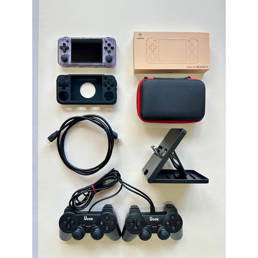 9.5成新大全配 ANBERNIC RG35XXH 64g+128g(內含上萬遊戲) 2024最新版