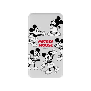 【TOYSELECT】Disney經典-米奇款黑白繞圈圈雙線快充10000mAh行動電源